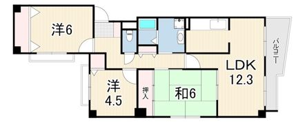 ビューメゾン津髙の間取り画像