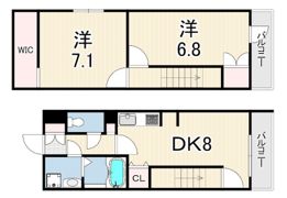 レジディア甲東園の間取り画像