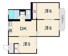 ベルク園田の間取り画像