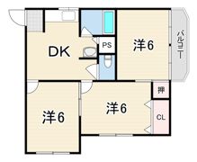 ベルク園田の間取り画像