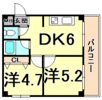 甲子園口マンションの間取り画像