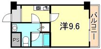 メインステージ芦屋茶屋之町の間取り画像