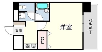 ラナップスクエア三宮プライムの間取り画像