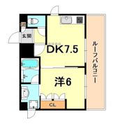 六甲壱番館の間取り画像