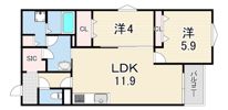 REGIES立花駅前の間取り画像