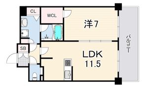 プレサンス THE 神戸の間取り画像