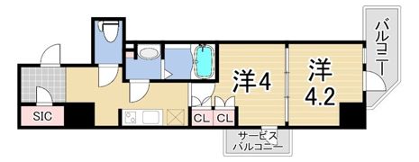神戸元町NOAHの間取り画像