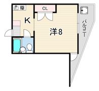エクセレント武庫三番館の間取り画像