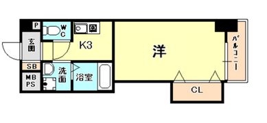 エレナ西宮北口の間取り画像