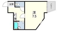 リッツ舞子坂の間取り画像