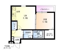 フジパレス神戸春日野道の間取り画像