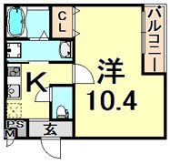 フジパレス塚口5番館の間取り画像