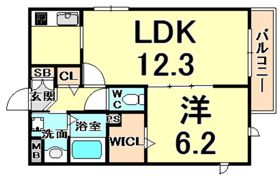 ブルーリーフ2の間取り画像