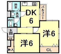 西宮グリーンハイツ5の間取り画像