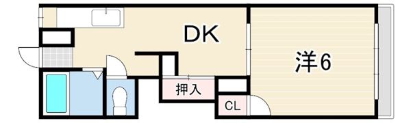 シャトー五色山の間取り画像