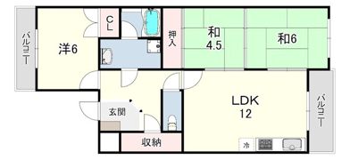 リバーサイド北別府の間取り画像
