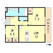 レバンス高取の間取り画像