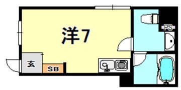 創土ハイツの間取り画像