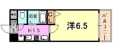 エステムコート神戸西3フロンタージュの間取り画像