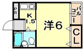 シャトーヒロの間取り画像