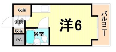 キューブ南武庫之荘3の間取り画像