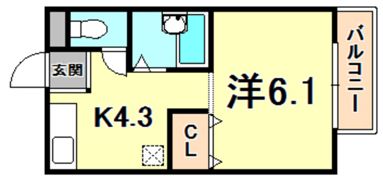 エトワール夙川の間取り画像