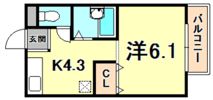 エトワール夙川の間取り画像
