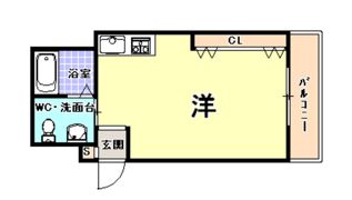 キューブ武庫川1の間取り画像