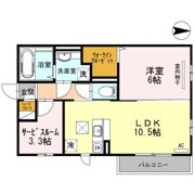 ヴェール エクセラン 御願塚の間取り画像