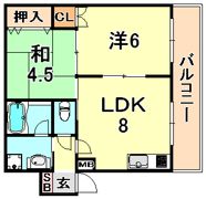 TAKAOマンションの間取り画像
