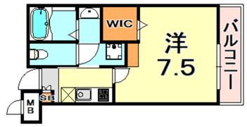 ワコーレヴィータ魚崎北町の間取り画像