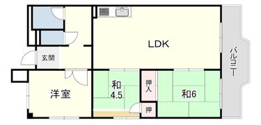 城ノ前ハイツの間取り画像