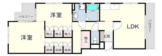 御影大蔵マンションの間取り画像