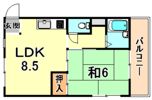 サニーハイツ西岡本の間取り画像