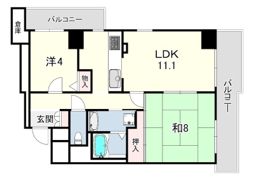 イーストコート8番街1番館の間取り画像