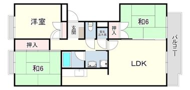 ハイツ芦屋の間取り画像