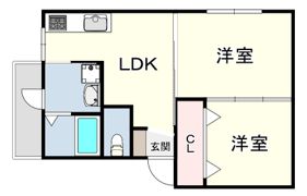 武庫ビラの間取り画像