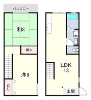 ヒルサイド塩屋Dの間取り画像