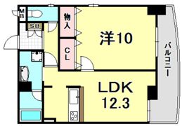 エクセラン夙川の間取り画像