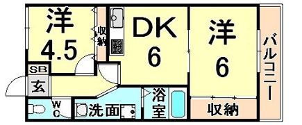 平井マンションの間取り画像
