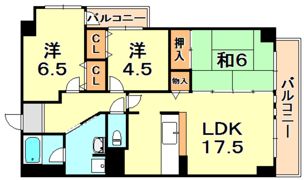 パレ清水が丘の間取り画像