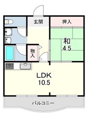 明石土山駅前スカイハイツA棟の間取り画像