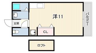 クレアハイム大谷の間取り画像