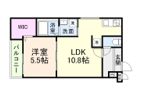 フジパレス阪急塚口ウエスト1番館の間取り画像