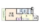フジパレス阪急塚口ウエスト1番館の間取り画像