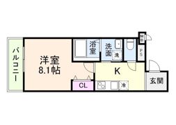 フジパレス阪急塚口ウエスト1番館の間取り画像