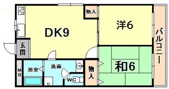 シャトー樋之池の間取り画像