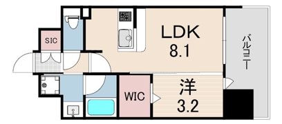 レオンコンフォート神戸山手通の間取り画像