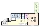 フジパレス阪急塚口ウエスト2番館の間取り画像