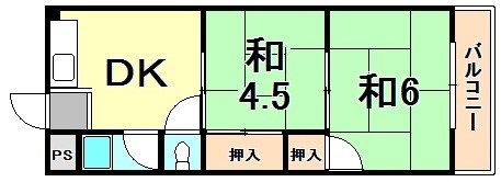 シャトー第10神戸の間取り画像